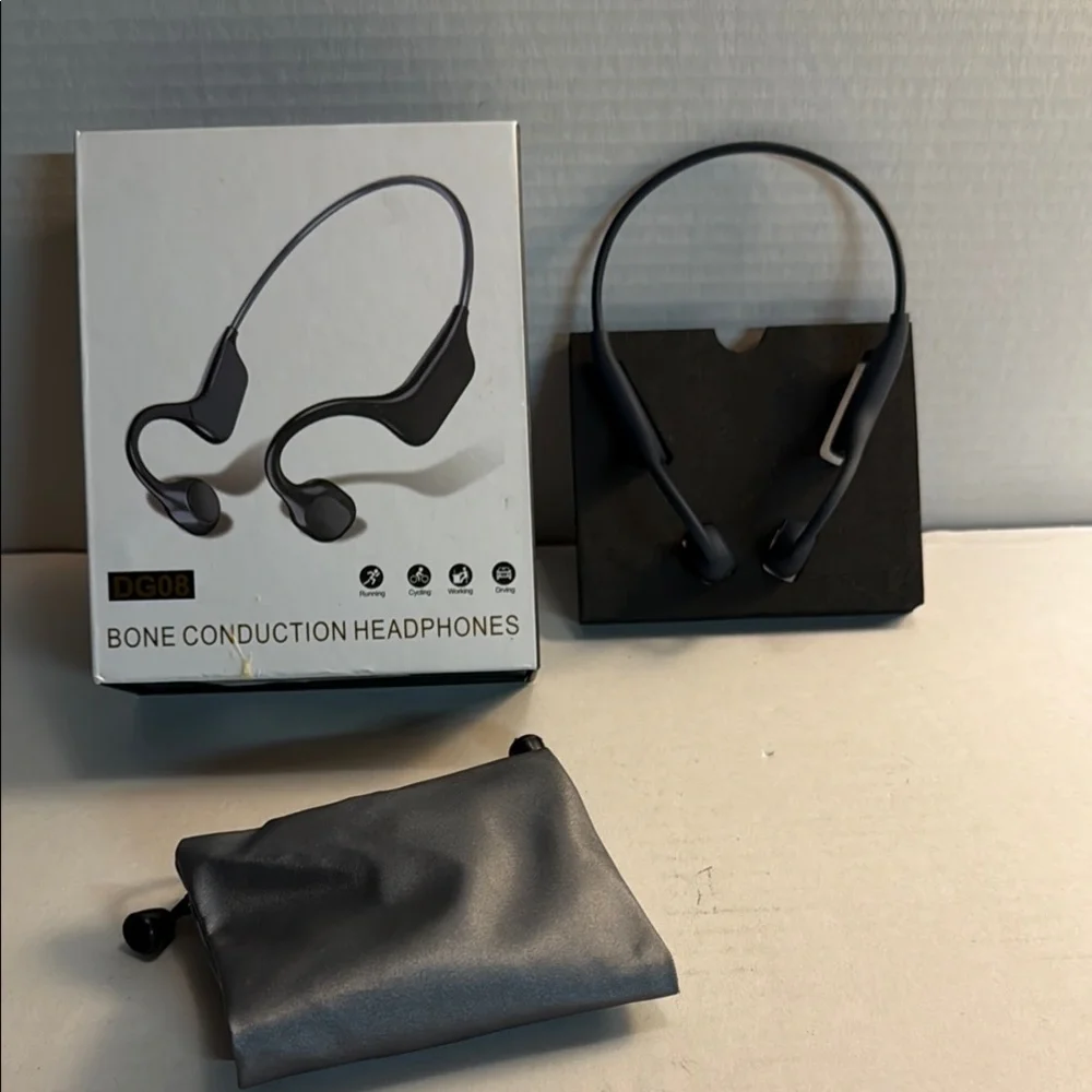 Black Bone Conduction Headphones